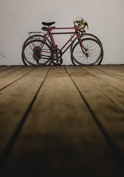 Ružový Bicykel